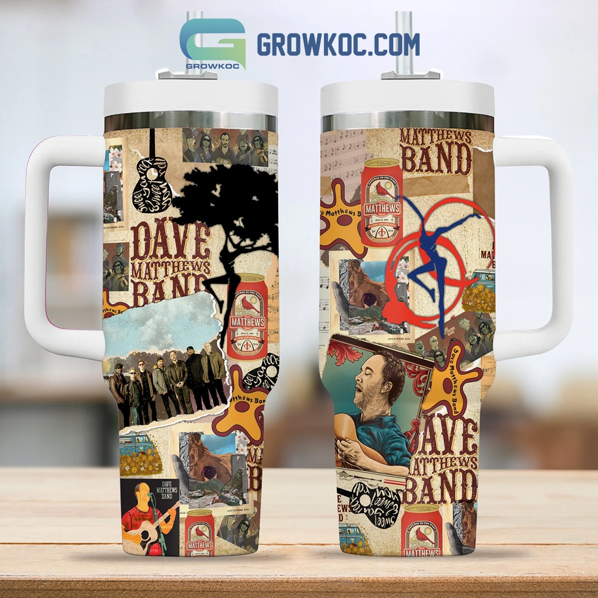 Dave Matthews Band Gateway To The West 30oz or 40oz Stainless Steel Tumbler With Handle HG