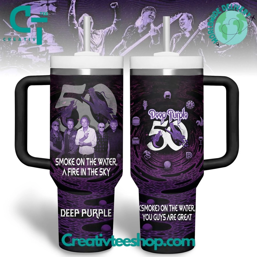 Deep Purple 50 Gift for Her, Him on Birthday Xmas 30oz or 40oz Tumbler LN