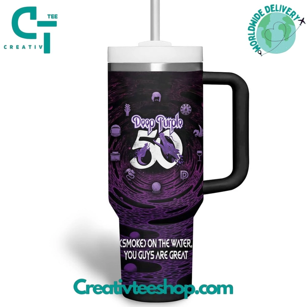 Deep Purple 50 Gift for Her, Him on Birthday Xmas 30oz or 40oz Tumbler LN