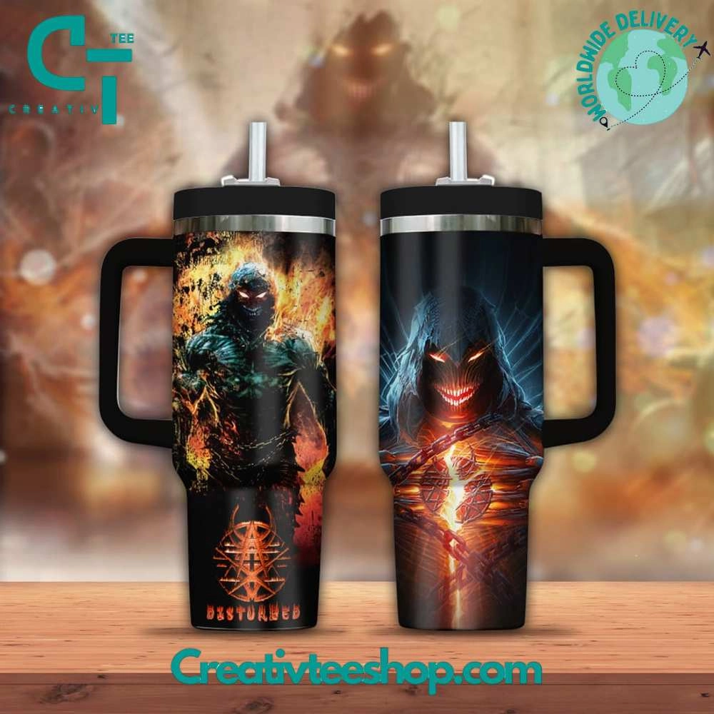 Disturbed Heavy Metal Gift for Her, Him on Birthday Xmas 30oz or 40oz Tumbler LN