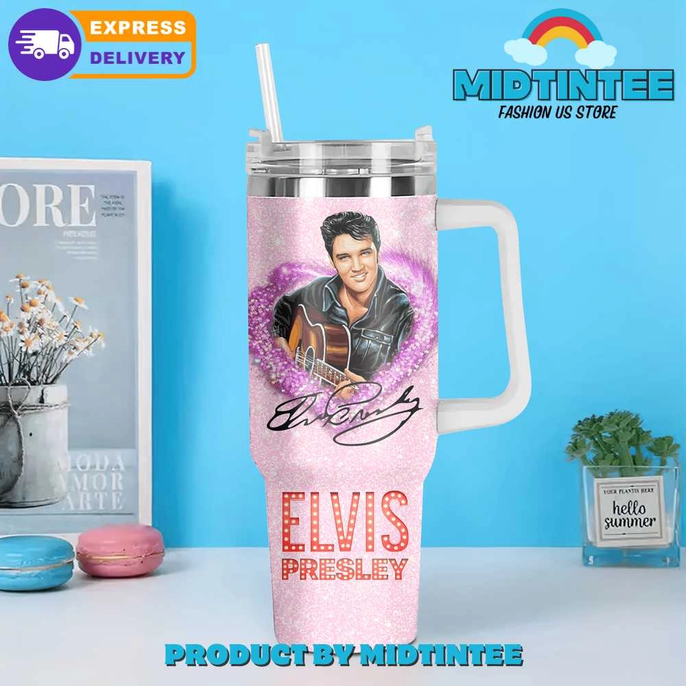 Elvis Presley King Of Rock n Roll Birthday Xmas Gift For Her Him 30oz or 40oz Tumbler LN