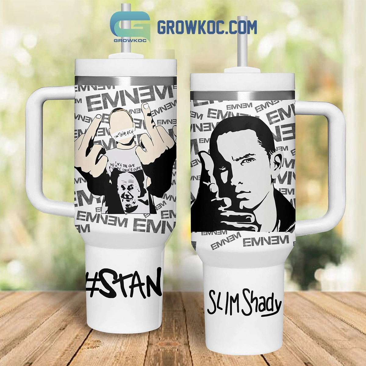 Eminem Stan Slim Shady 30oz or 40oz Stainless Steel Tumbler With Handle HG