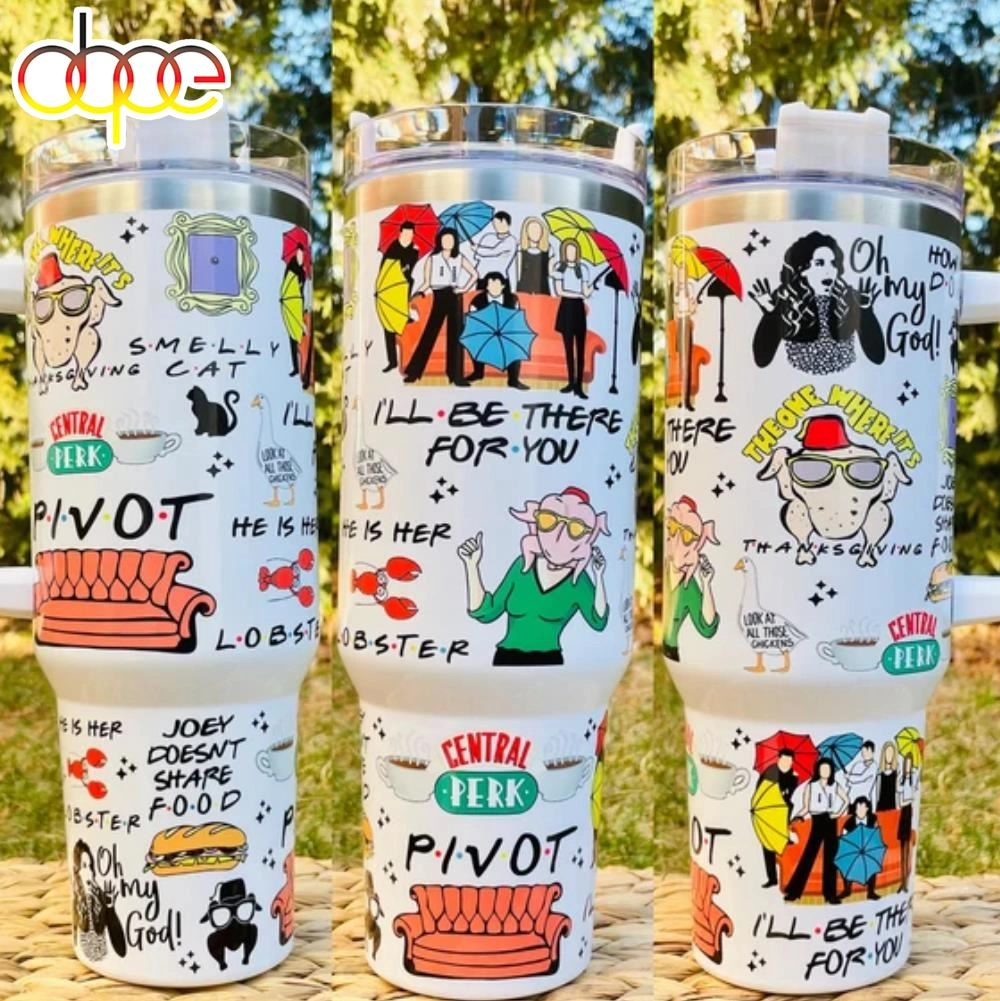 Friends Central Perk Quencher Stainless Tumbler Gift For Movie Fan HG