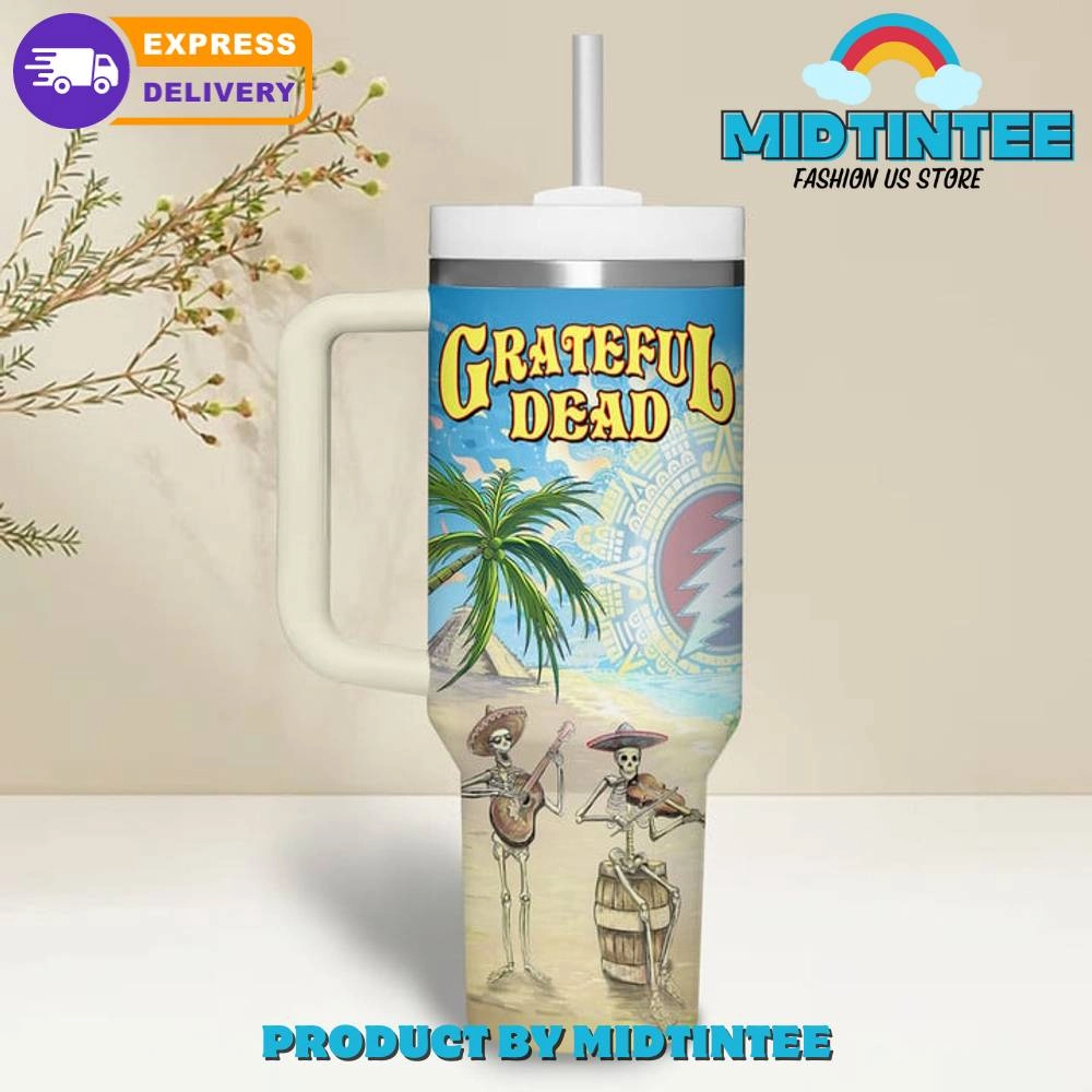 Grateful Dead Playing In The Sand Gift for her,him, Birthday Xmas Halloween Gift 30oz or 40oz Tumbler LN