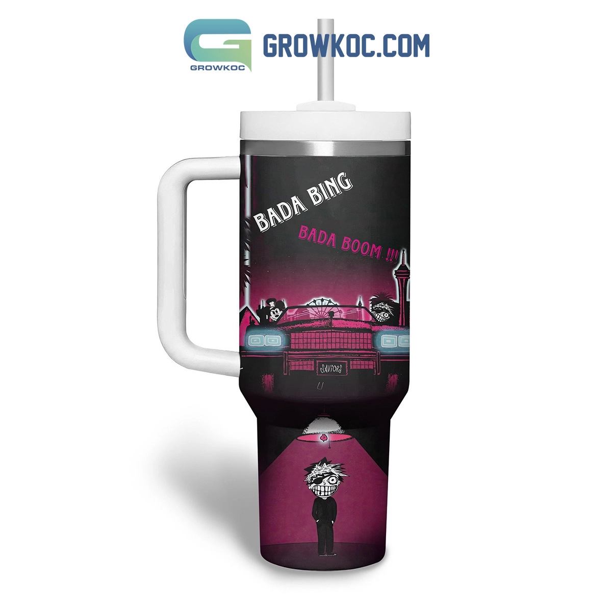 Green Day Bada Bing Bada Boom Fan 30oz or 40oz Stainless Steel Tumbler With Handle HG