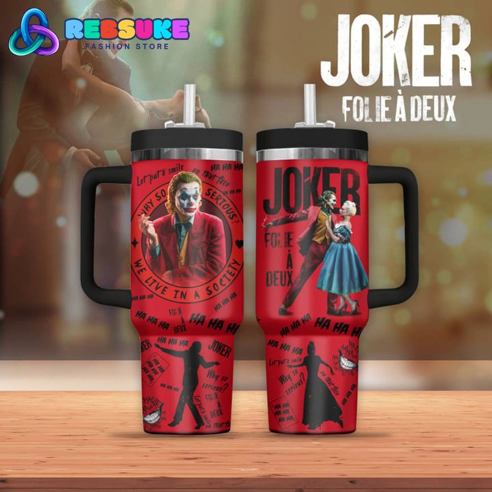 Joker Why So Serious Quencher 30oz Or 40oz Stainless Steel Tumbler With Handle HG