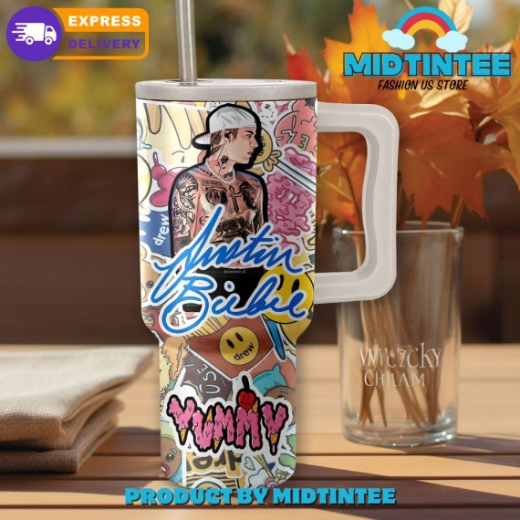 Justin Bieber Drwe Yummy Gift for her, him, Birthday Xmas Halloween Gift 30oz or 40oz Tumbler LN