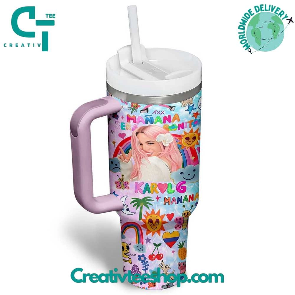 Karol G Manana Gift for Her, Him on Birthday Xmas 30oz or 40oz Tumbler LN