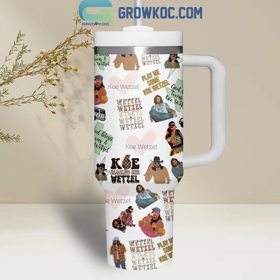 Koe Wetzel Damn Near Normal Makes Me Fan 30oz or 40oz Stainless Steel Tumbler With Handle HG