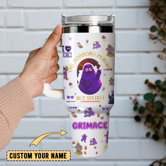 Gimace McDonaland Custom  Quencher 30oz or 40oz Stainless Steel Tumbler With Handle,  Best gifts for Friend Family NVA