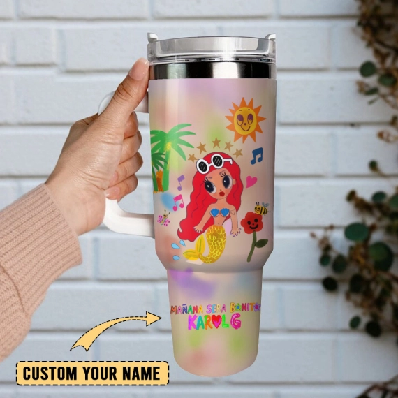 Colorful Butterfly Custom  Quencher 30oz or 40oz Stainless Steel Tumbler With Handle,  Best gifts for Friend Family NVA