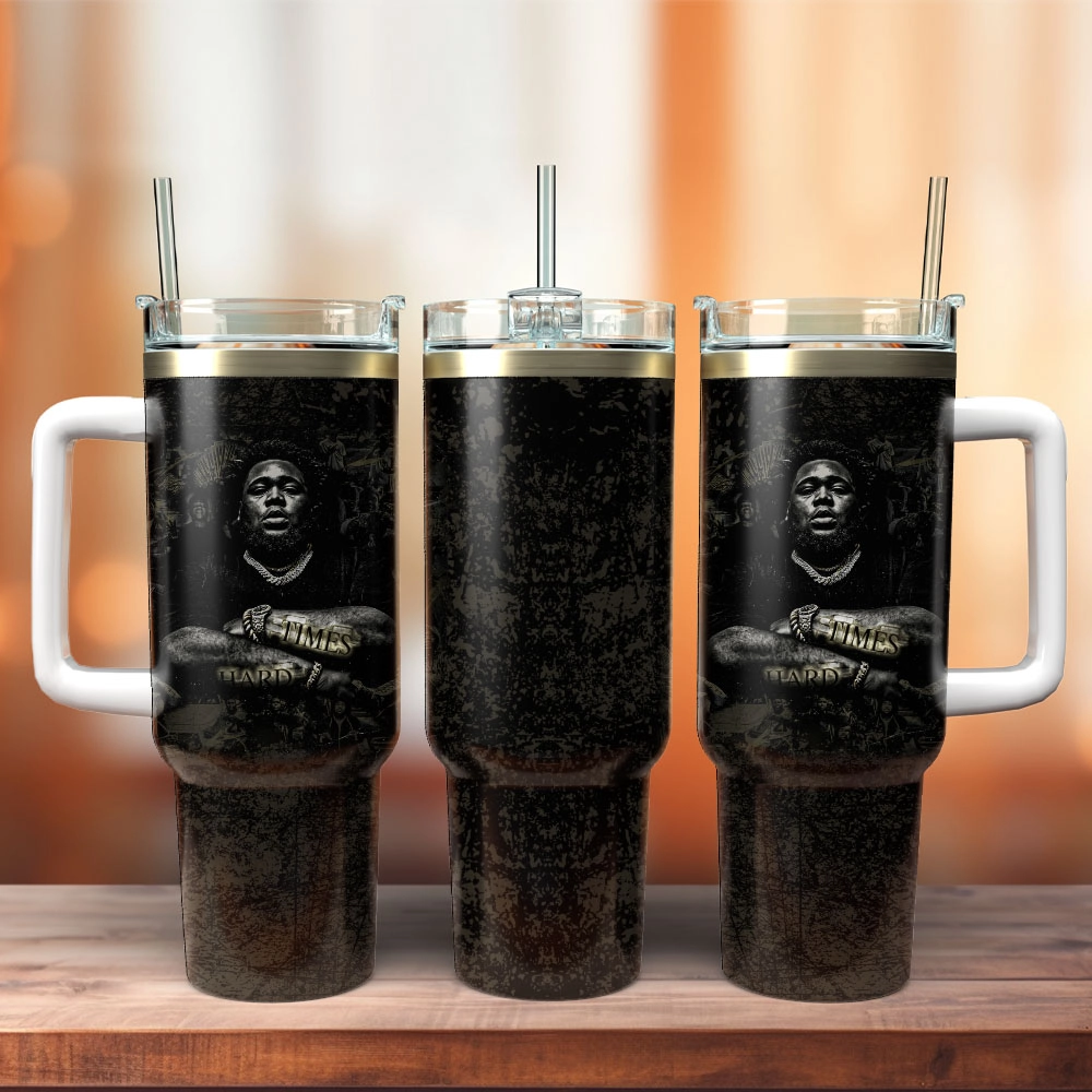 Rod Wave Singer Rapper Custom Quencher 30oz or 40oz Stainless Steel Tumbler With Handle, Best gifts for Friend Family NVA