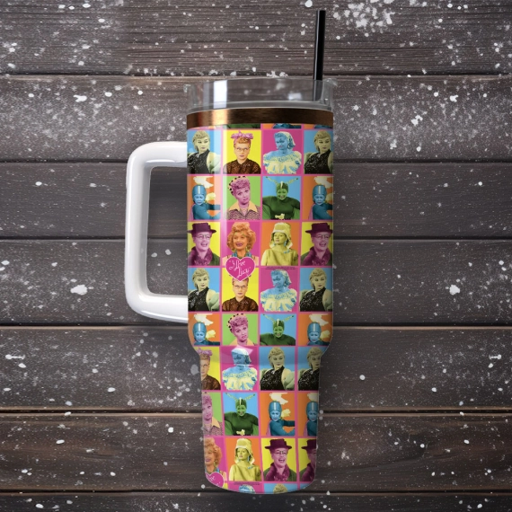 Corrie's colourful characters Film Custom  Quencher 30oz or 40oz Stainless Steel Tumbler With Handle,  Best gifts for Friend Family NVA