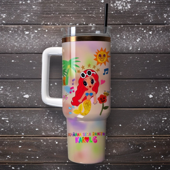 Colorful Butterfly Custom  Quencher 30oz or 40oz Stainless Steel Tumbler With Handle,  Best gifts for Friend Family NVA