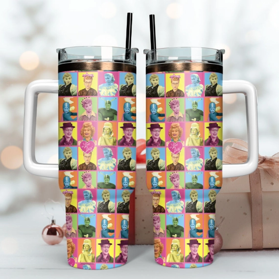 Corrie's colourful characters Film Custom  Quencher 30oz or 40oz Stainless Steel Tumbler With Handle,  Best gifts for Friend Family NVA