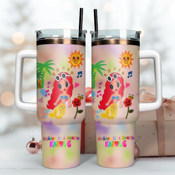 Colorful Butterfly Custom  Quencher 30oz or 40oz Stainless Steel Tumbler With Handle,  Best gifts for Friend Family NVA