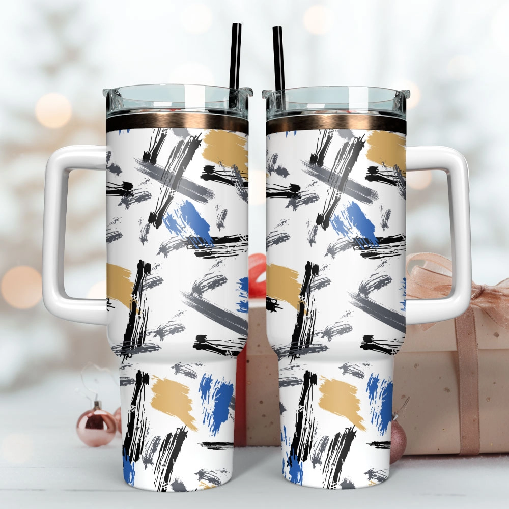 Artwork Custom Quencher 30oz Or 40oz Stainless Steel Tumbler With Handle HG