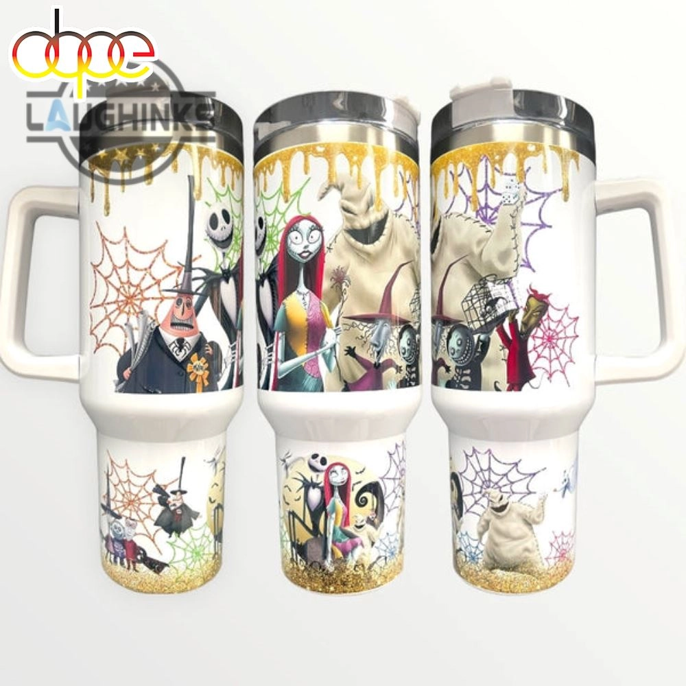 Nightmare Before Christmas 30oz or 40oz Quencher Tumbler Gift for her Him Birthday Gift LN Jack Skeleton Jill Lovers Gifts