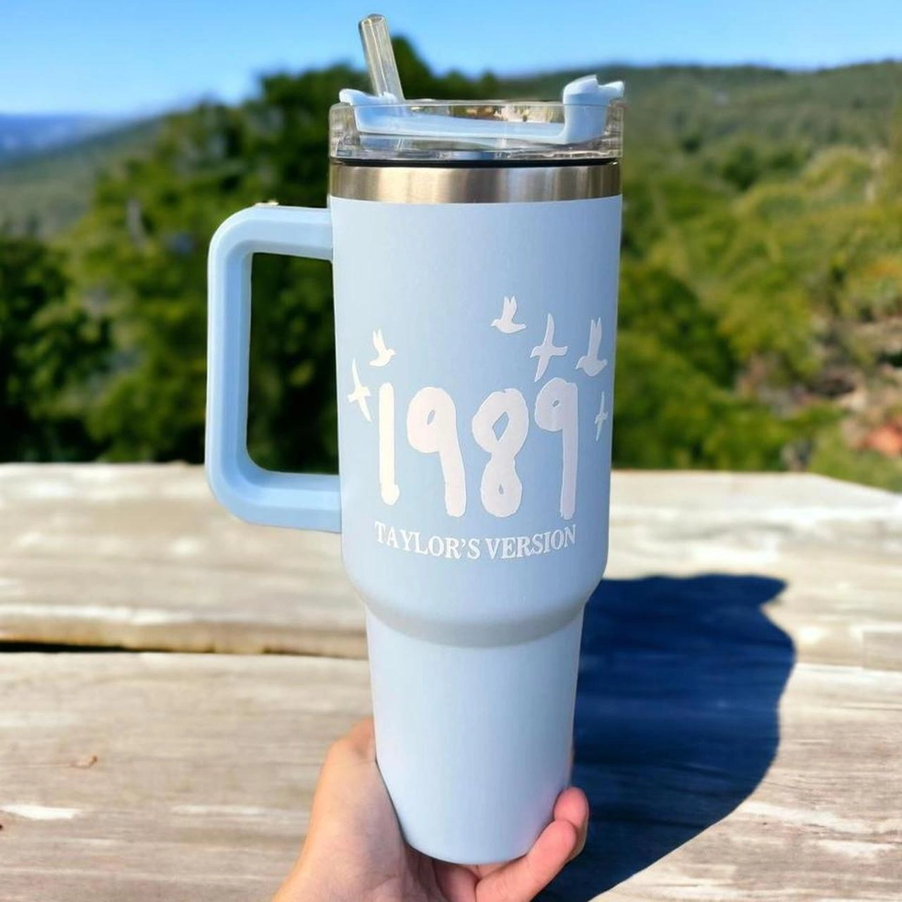 Taylor Swift Album 1989 Taylor Version Music Custom Swiftie University 30oz or 40oz Stainless Steel Tumbler With Handle HG