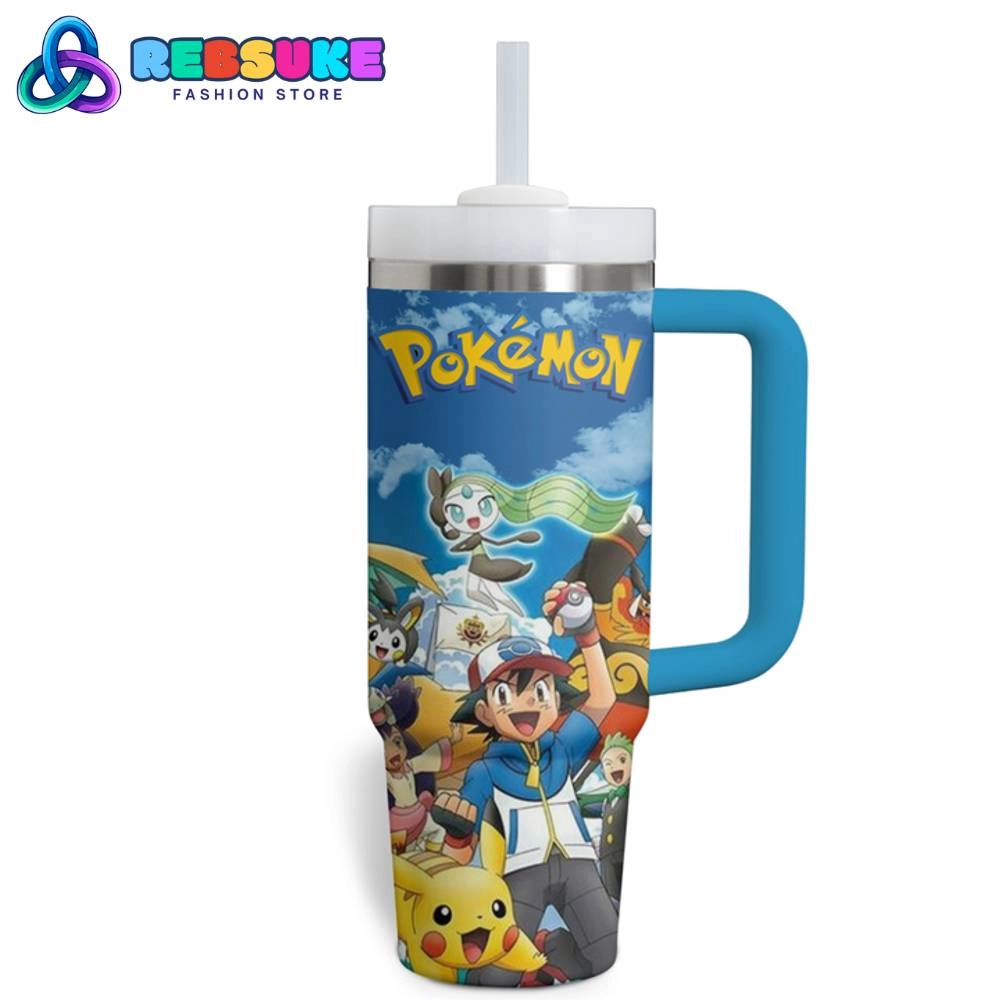 Pokemon Anime 30oz Or 40oz Stainless Steel Tumbler With Handle HG