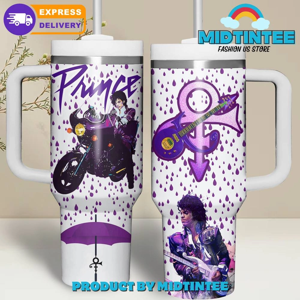 Prince Purple Rain Gift for her,him, Birthday Xmas Halloween Gift 30oz or 40oz Tumbler LN
