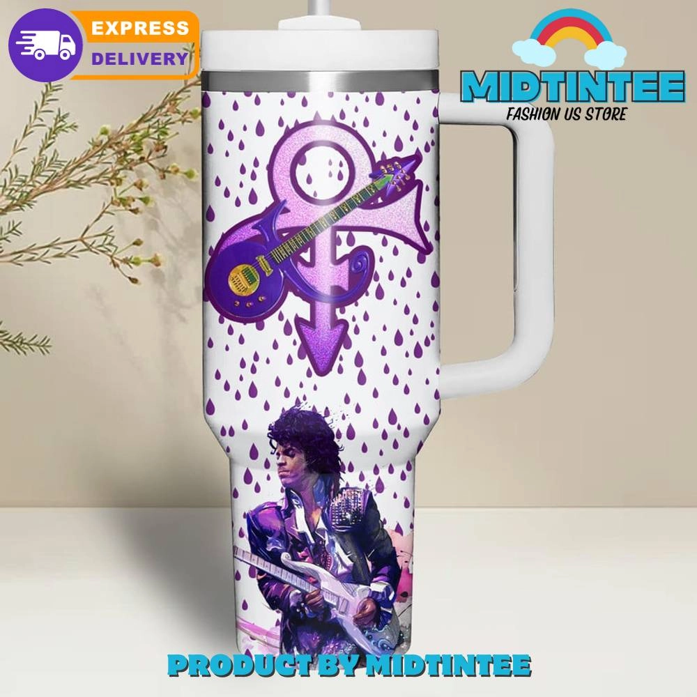 Prince Purple Rain Gift for her,him, Birthday Xmas Halloween Gift 30oz or 40oz Tumbler LN