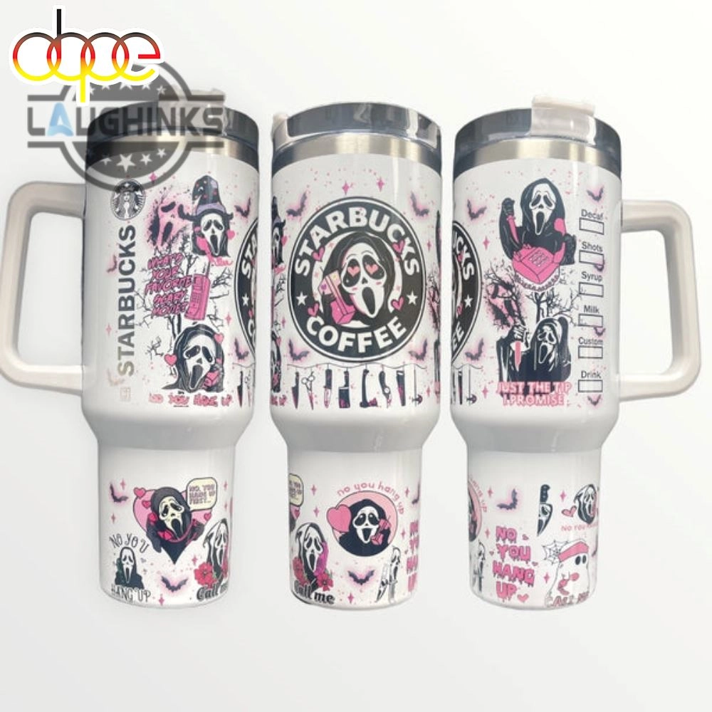 Scream Ghostface 30oz or 40oz Quencher Tumbler Gift for her Him Birthday Gift LN No you Hang Up Tumbler Gift for Horror Movies Fans