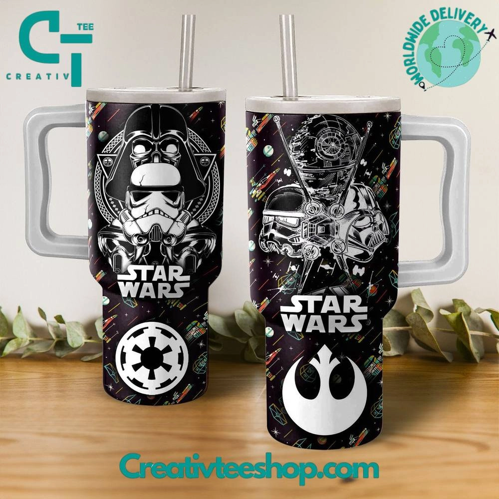 Star Wars Black Gift for Her, Him on Birthday Xmas 30oz or 40oz Tumbler LN