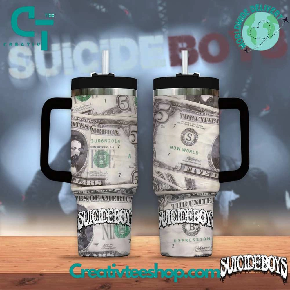 Suicideboys 5 Dollars Gift for Her, Him on Birthday Xmas 30oz or 40oz Tumbler LN