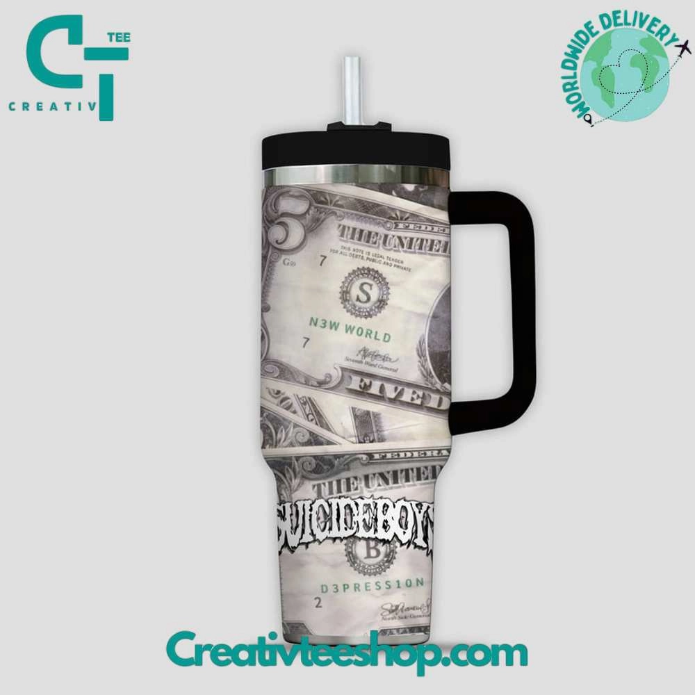 Suicideboys 5 Dollars Gift for Her, Him on Birthday Xmas 30oz or 40oz Tumbler LN