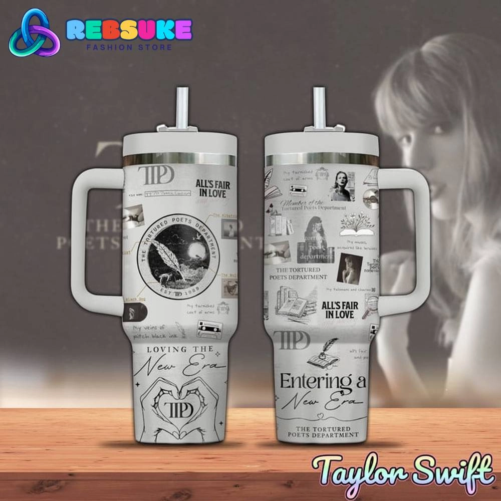 Taylor Swift Album 2024 The Tortured Poets Department Music Custom Swiftie University 30oz or 40oz Engraved Tumbler HG