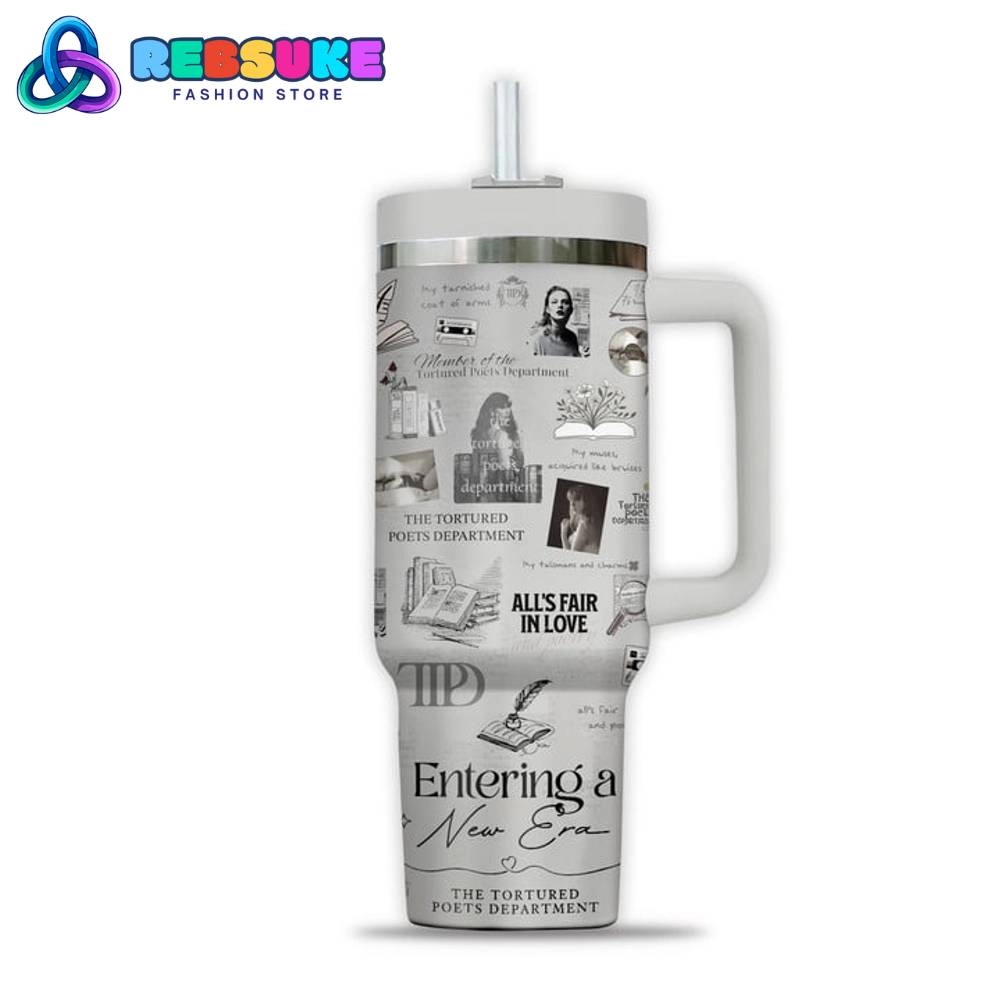 Taylor Swift Album 2024 The Tortured Poets Department Music Custom Swiftie University 30oz or 40oz Engraved Tumbler HG
