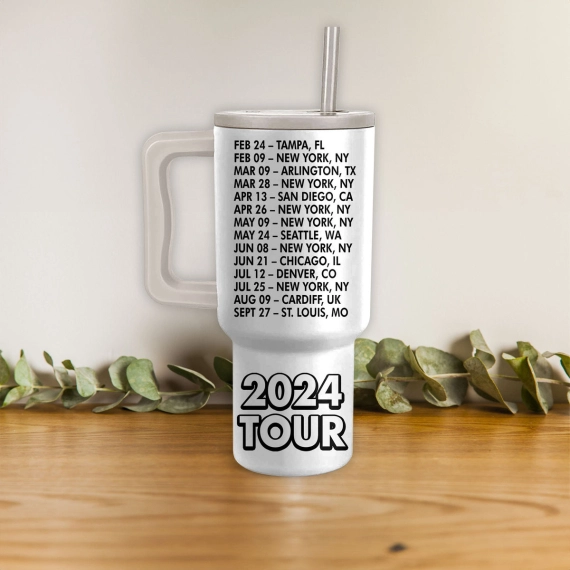 Billy Joel 2024 Tour Music Custom Stanley Quencher 40oz Stainless Steel Tumbler HG With Handle