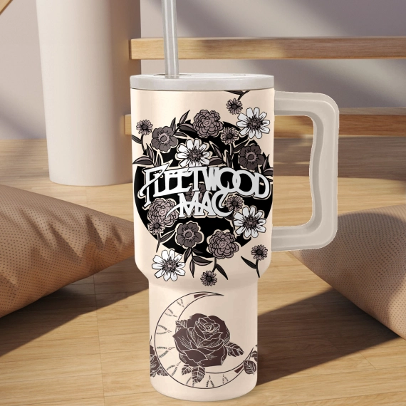 Fleetwood Mac Band Music Custom Stanley Quencher 40oz Stainless Steel Tumbler HG With Handle