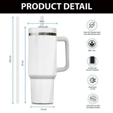 40oz Tumbler Dad Fathers Day Laser Engraved Full Wrap Design