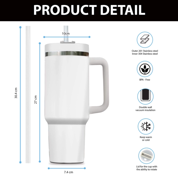 40oz Tumbler Dad Fathers Day Laser Engraved Full Wrap Design