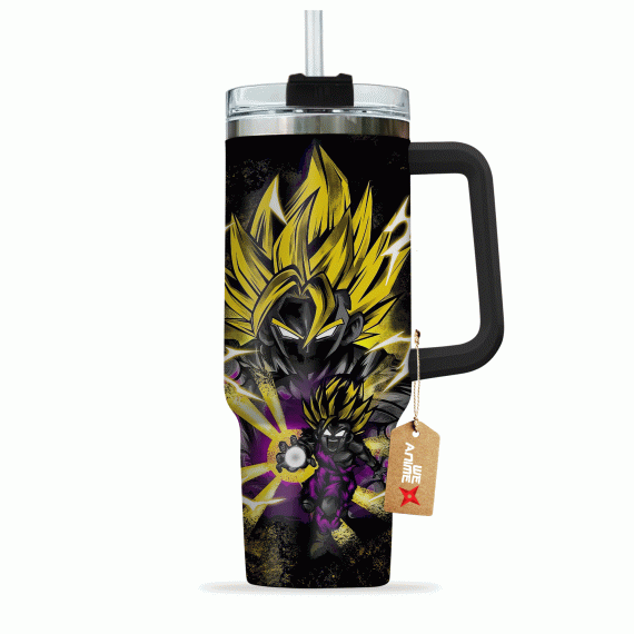 Gohan Teen Super Saiyan Dragon Ball Anime Custom   Quencher 30oz or 40oz Stainless Steel Tumbler With Handle HG