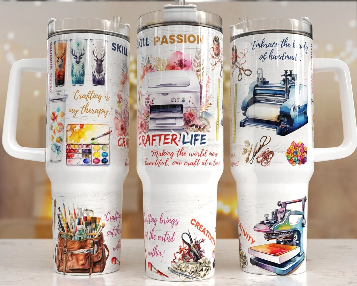 Crafter life 30oz or 40oz Quencher Tumbler Gift For Her Him Birthday Gift LN