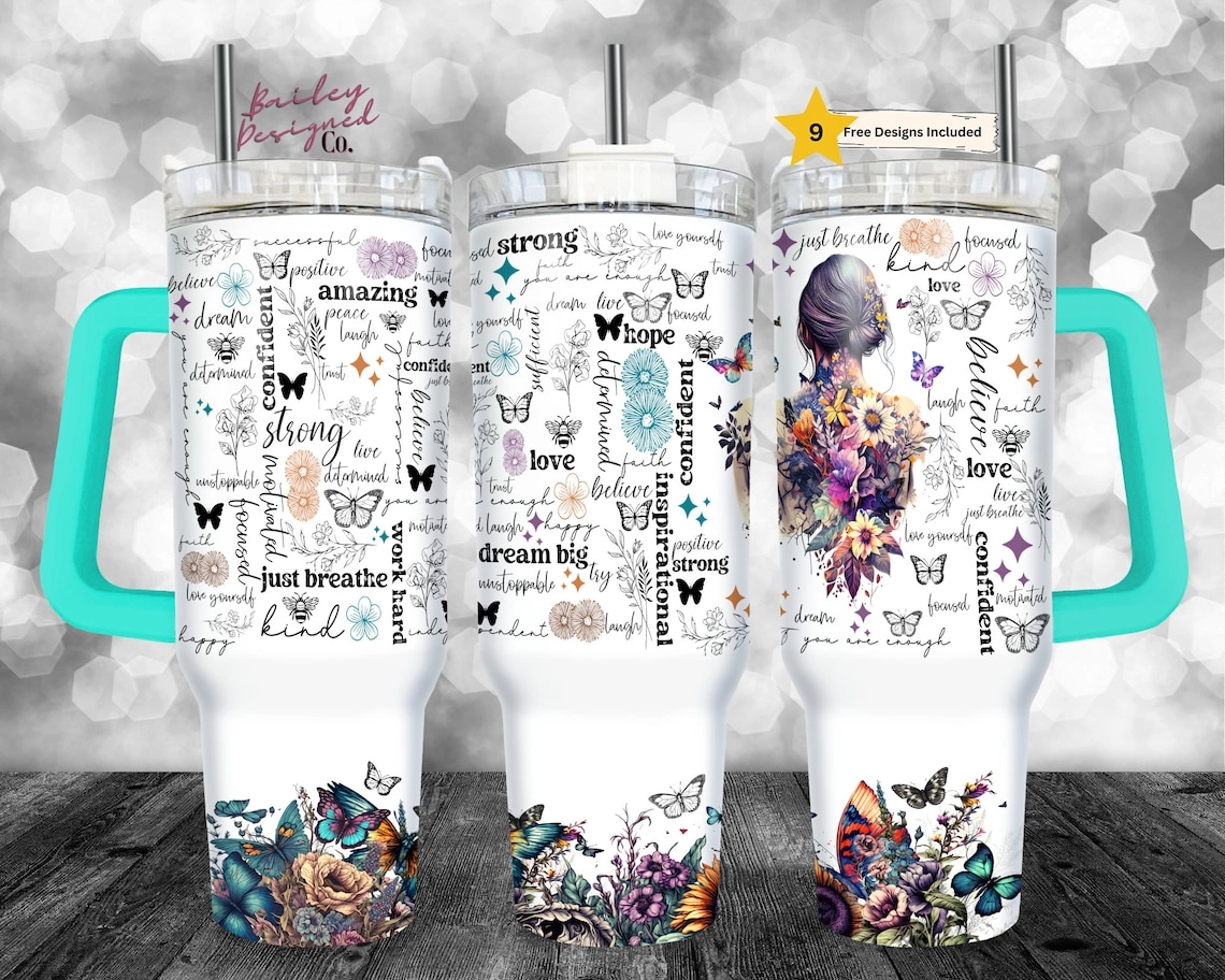 Positive Affirmations 30oz or 40oz Tumbler Gift For Her Him Birthday Gift LN
