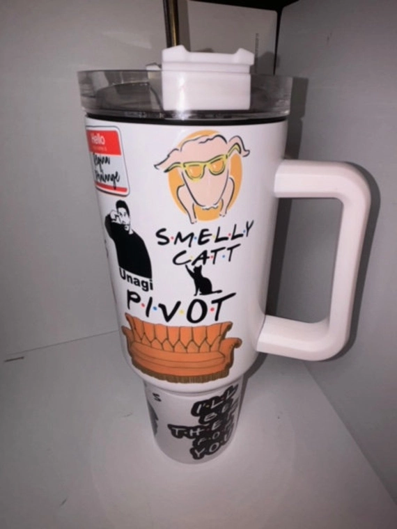 Friends Sublimated 30oz or 40oz Quencher Tumbler Gift For Her Him Birthday Gift LN