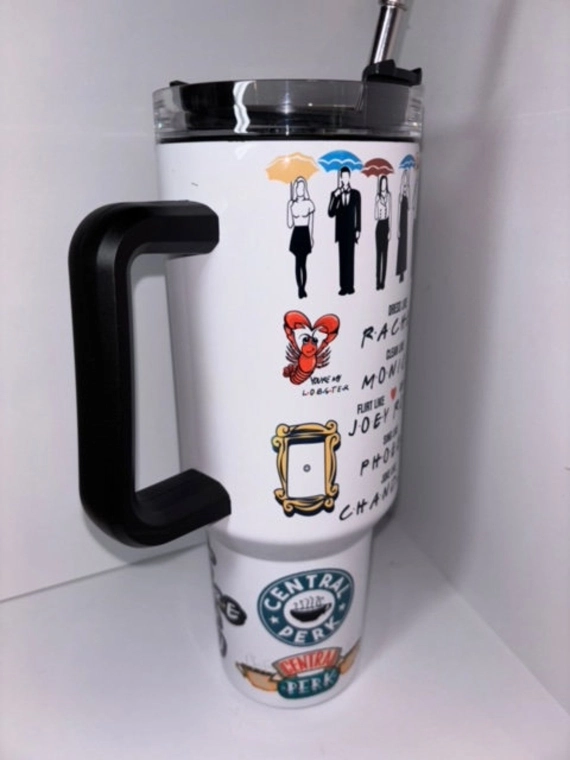 Friends Sublimated 30oz or 40oz Quencher Tumbler Gift For Her Him Birthday Gift LN