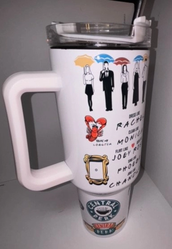 Friends Sublimated 30oz or 40oz Quencher Tumbler Gift For Her Him Birthday Gift LN