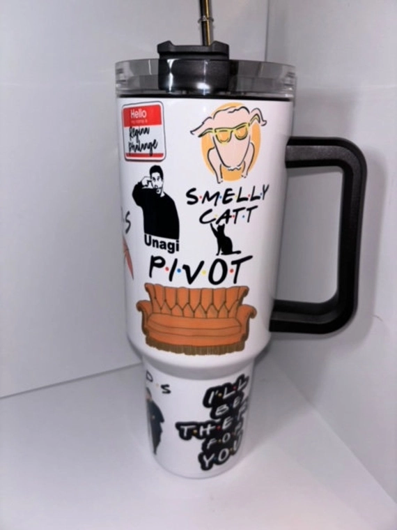 Friends Sublimated 30oz or 40oz Quencher Tumbler Gift For Her Him Birthday Gift LN