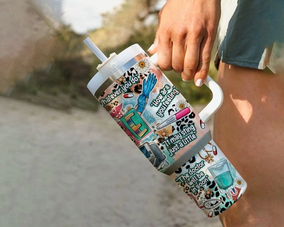 30oz or 40oz Nurse  Quencher Tumbler Gift For Her Him Birthday Gift LN Gift For Nurse Tumbler Nurse 40oz Tumbler Nurse