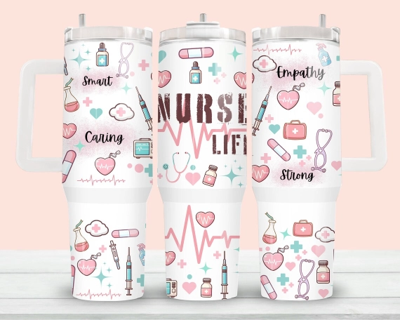 30oz or 40oz Nurse Quencher Tumbler Gift For Her Him Birthday Gift LN  Nurse Tumbler Gift For Nurse