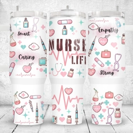 30oz or 40oz Nurse Quencher Tumbler Gift For Her Him Birthday Gift LN  Nurse Tumbler Gift For Nurse