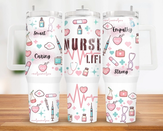 30oz or 40oz Nurse Quencher Tumbler Gift For Her Him Birthday Gift LN  Nurse Tumbler Gift For Nurse