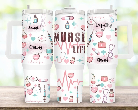 30oz or 40oz Nurse Quencher Tumbler Gift For Her Him Birthday Gift LN  Nurse Tumbler Gift For Nurse
