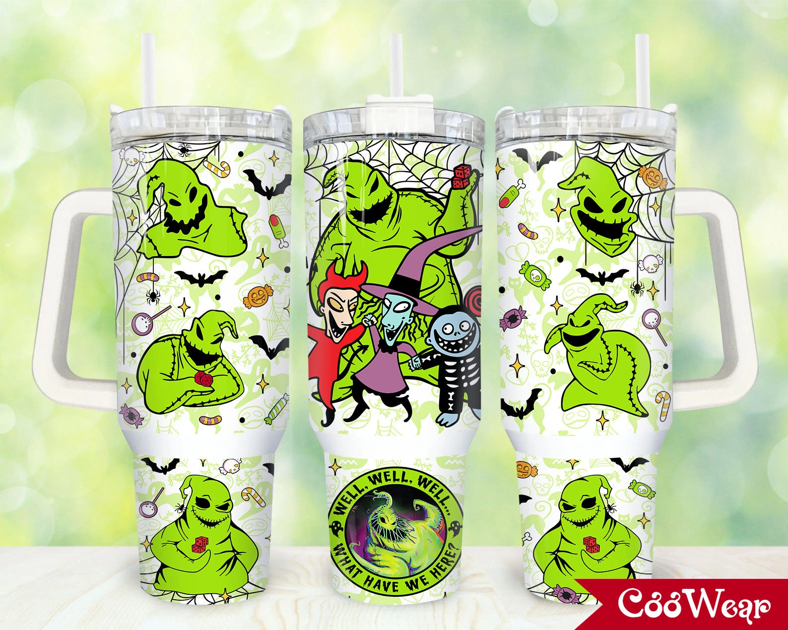 The Nightmart Before Christmas Horror Characters Oogie Boogie 30oz or 40oz Tumbler with Handle, Birthday Anniversary Tumbler Gift HFN