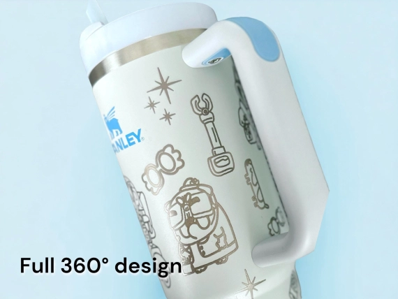 Simple Modern Trek Bluey Grannies Tumbler Cup Laser Engraved 30oz or 40oz Tumbler with Handle, Birthday Anniversary Tumbler Gift HFN